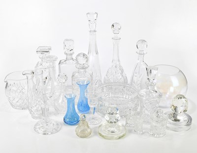 Lot 367 - A collection of cut and other glassware,...