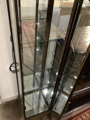 Lot 2645 - A modern illuminated glass display cabinet...