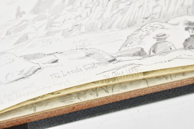 Lot 486 - A late 19th century artist's sketchbook...