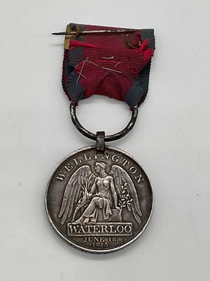 Lot 1 - THE WATERLOO MEDAL; a rare medal, awarded to...
