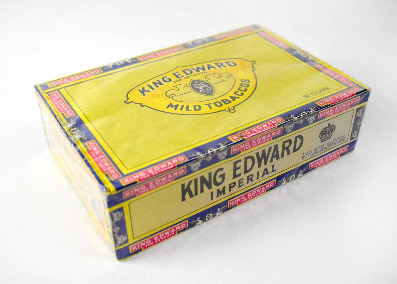 Lot 167 - A sealed box of fifty King Edward VII Imperial Mild Tobacco cigars