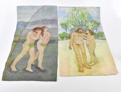 Lot 347 - AUDREY WALKER (1928-2020); pair of stitched...