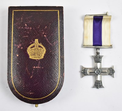 Lot 462 - A WWI Military Cross, the reverse engraved...