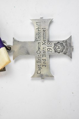 Lot 462 - A WWI Military Cross, the reverse engraved...
