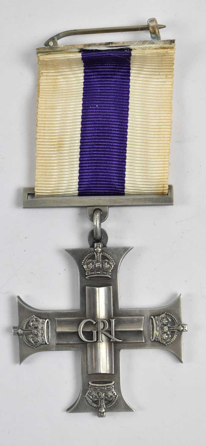 Lot 463 - A WWII Military Cross, the reverse engraved...