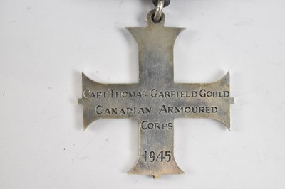 Lot 464 - A WWII Military Cross, the reverse engraved...