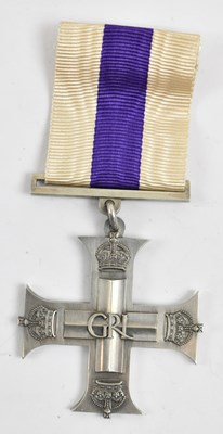 Lot 465 - A WWII Military Cross, the reverse engraved...