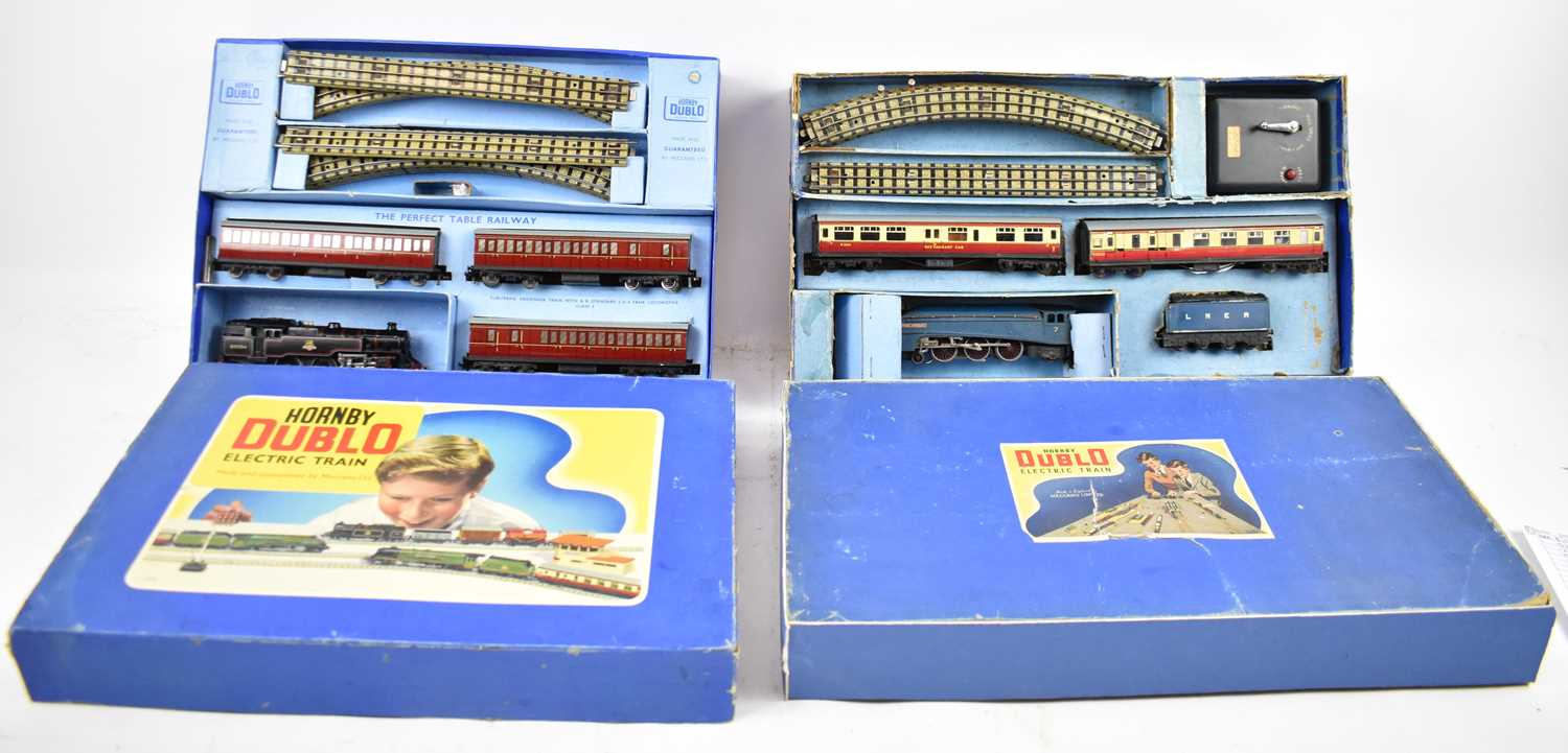 Lot 436 HORNBY; a boxed Dublo electric train set and