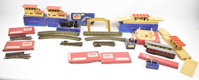 Lot 460 - HORNBY; a quantity of track, various...