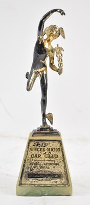 Lot 337 - An Art Deco Car Club award modelled as Mercury...