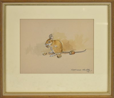 Lot 265 - KEN LILLY; pencil and watercolour, 'Woodmouse',...