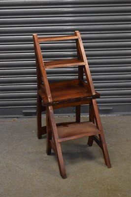 Lot 67 - A reproduction metamorphic chair/set of steps.