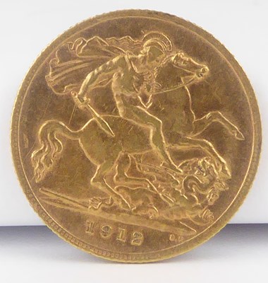 Lot 751 - A George V half sovereign 1912