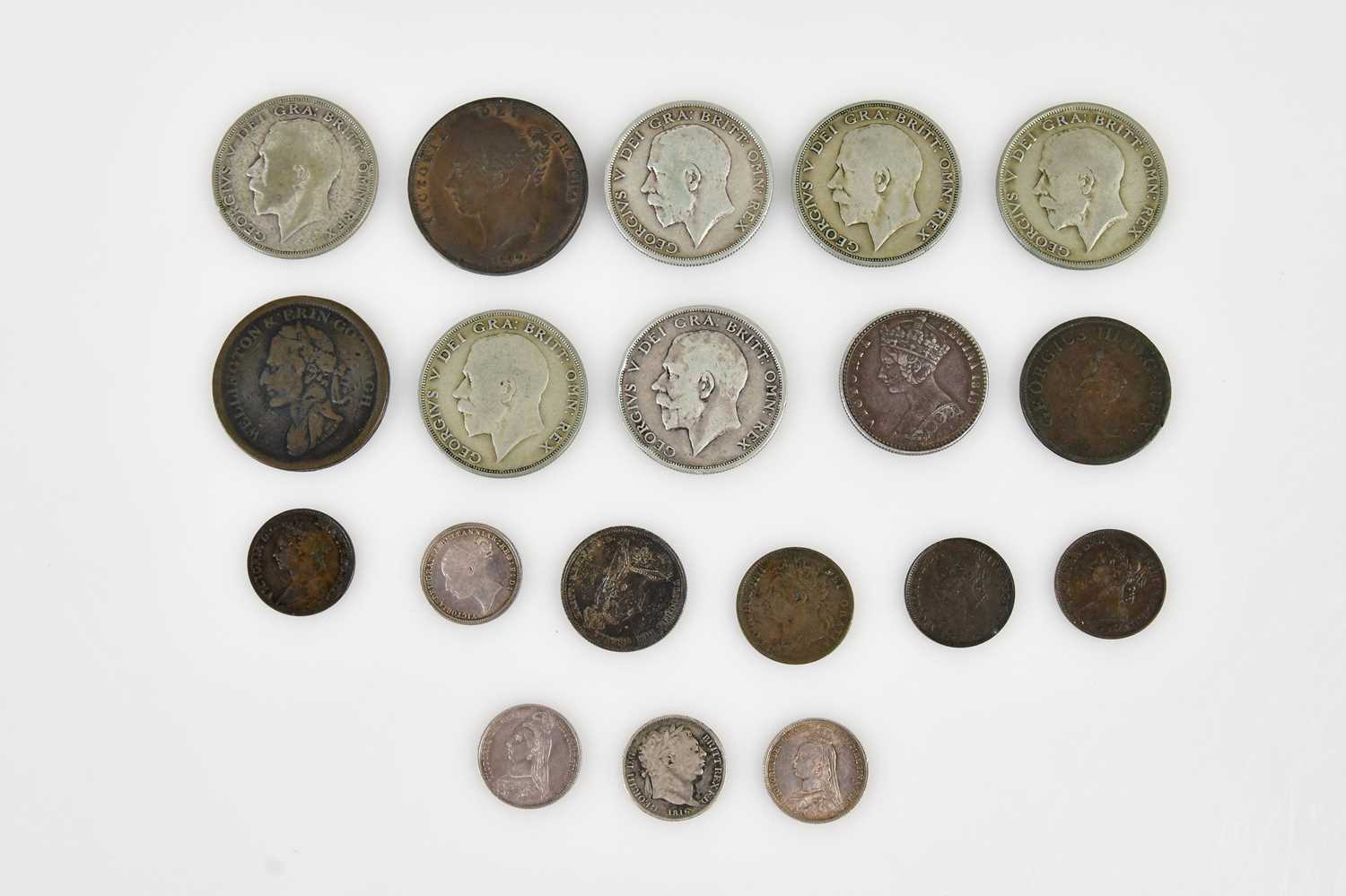 Lot 3199 - ENGLISH COINS; nineteen coins including...