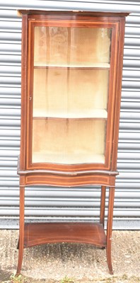 Lot 69 - An Edwardian mahogany and inlaid display...