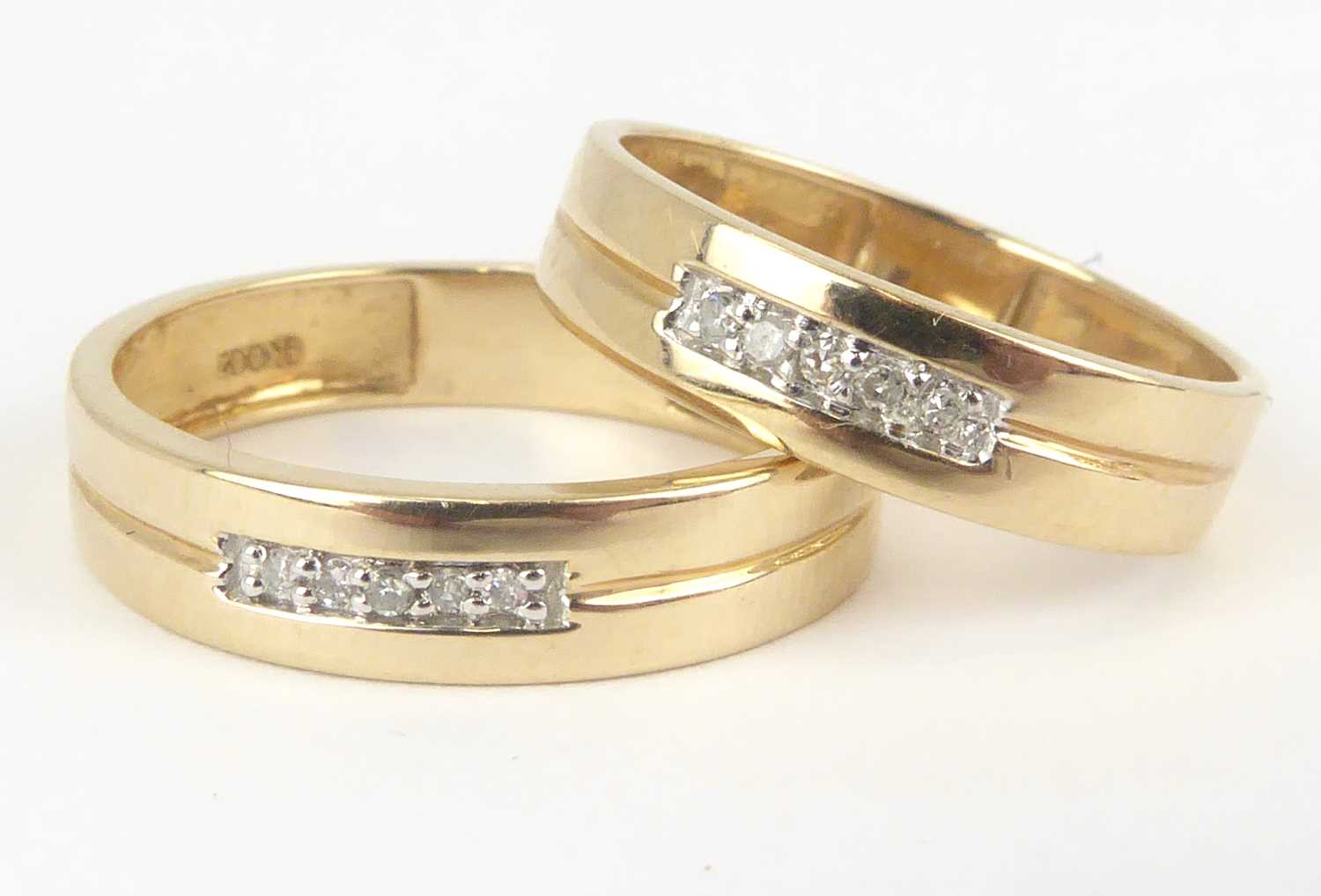 Nine Two Rings Lot 1073 - Two 9ct gold rings