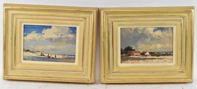 Lot 198 - ROY PETLEY (born 1950); a pair of oils on...