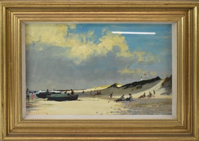 Lot 184 - ROY PETLEY (born 1950); oil on board, coastal...