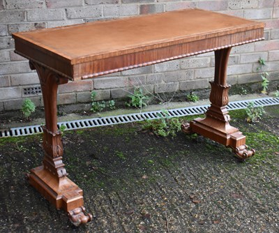 Lot 12 - An unusual Hungarian ash hall table with...