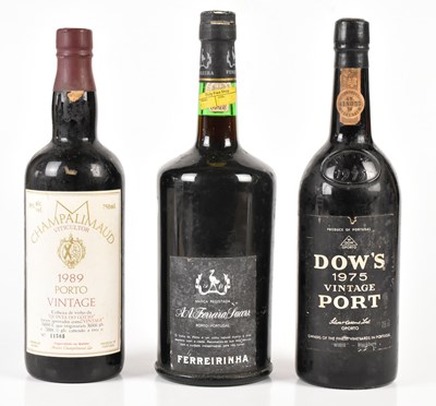 Lot 4026 - PORT; three bottles, to include Dow's 1975...