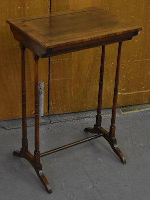 Lot 41 - A 19th century rosewood side table, with...