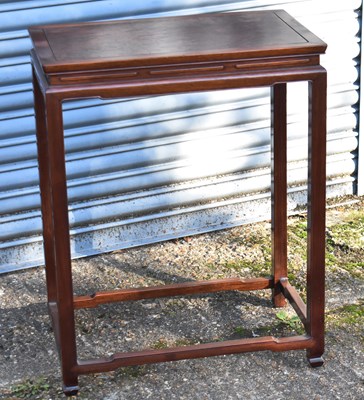 Lot 31 - A Chinese rosewood side table, 61 x 38cm.