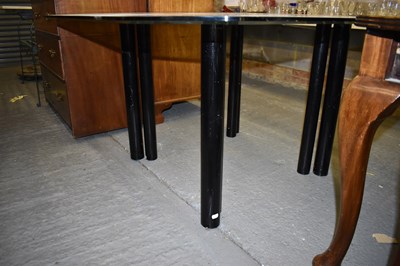 Lot 87 - A large contemporary dining table with...