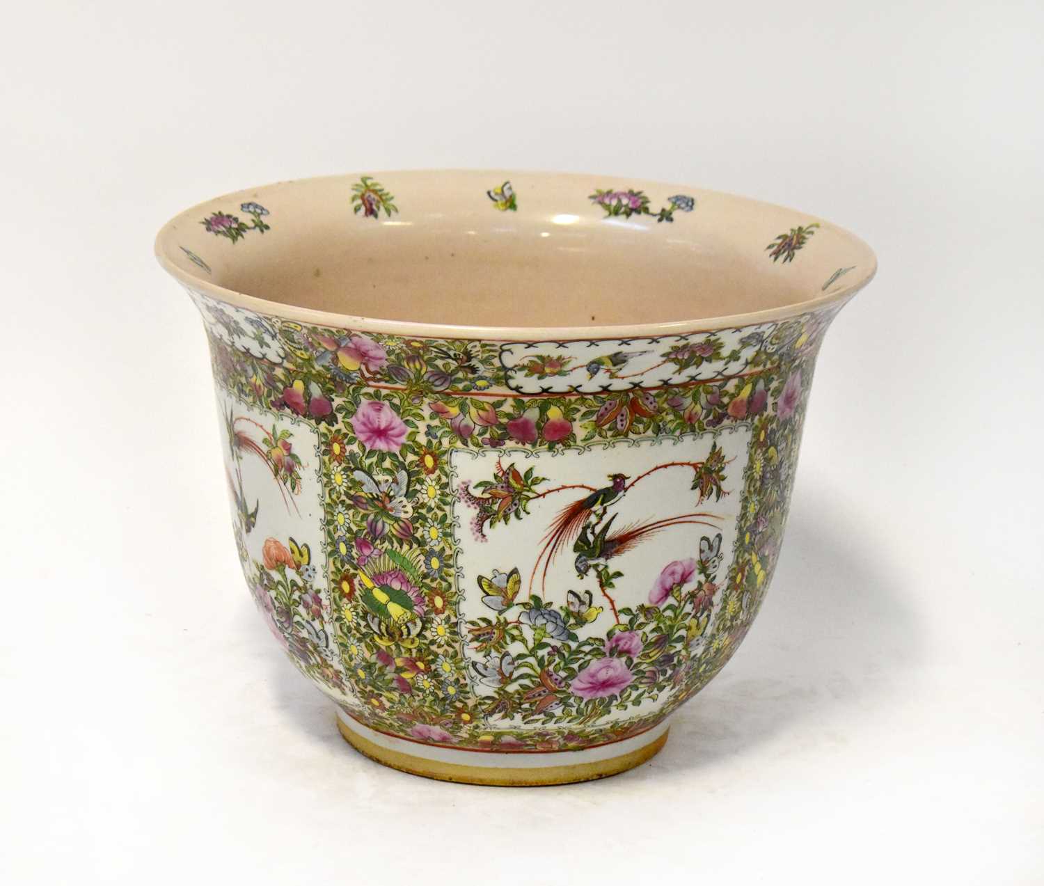 Lot 441 - A large contemporary Famille Rose planter