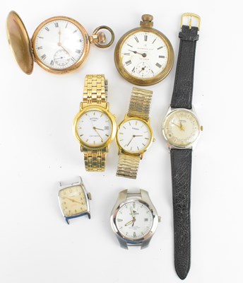 Lot 1187 - Seven various watches, mostly gentlemen's...