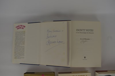 Lot 800 - Five celebrity signed books, comprising...