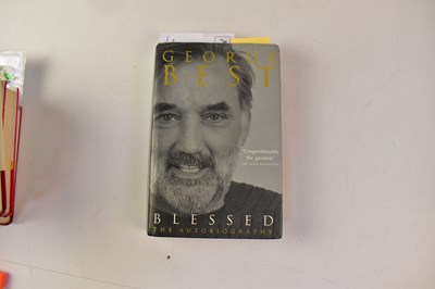 Lot 769 - GEORGE BEST; 'Blessed', signed to inner page.