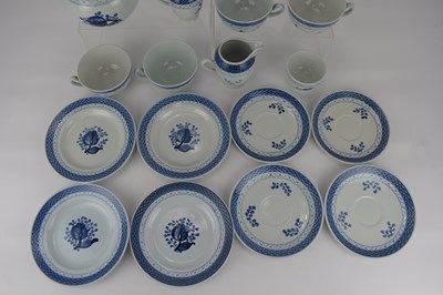 Lot 538 - ROYAL COPENHAGEN; a sixteen-piece 'Blue...