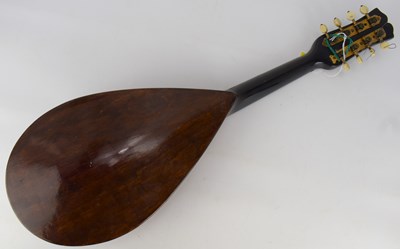 Lot 776 - A vintage F-hole mandolin of pear shape, set...