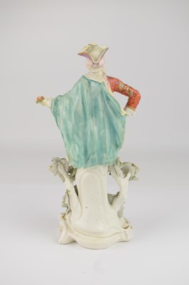 Lot 576 - DERBY; an 18th century porcelain figure of a...