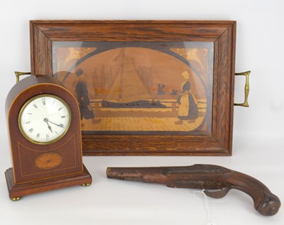 Lot 127 - Collectibles to include an Edwardian mahogany...