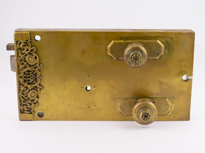 Lot 651 - A late Georgian/early Victorian brass cased...