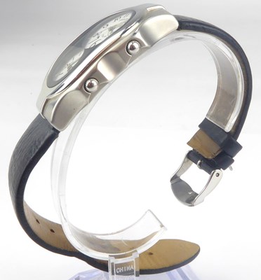 Lot 1191 - PHILIP STEIN; a Teslar Dual Time Zone watch,...