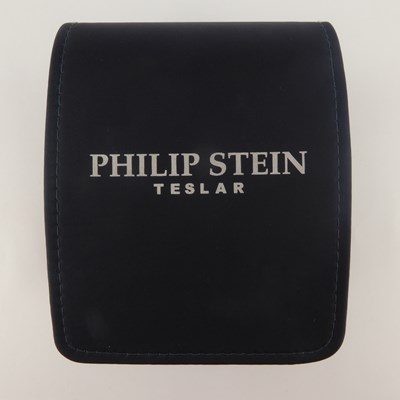 Lot 1191 - PHILIP STEIN; a Teslar Dual Time Zone watch,...
