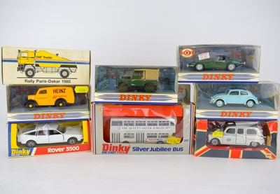 Lot 372 - DINKY; eight boxed diecast vehicles comprising...