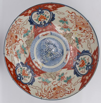 Lot 678 - A large 19th century Imari wall charger...