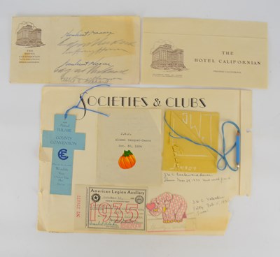 Lot 826 - HERBERT HOOVER; a 'The Hotel Californian'...