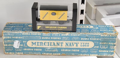 Lot 333 - A boxed Graham Farish Merchant navy type loco...