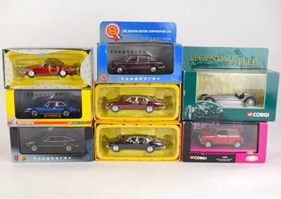 Lot 415 - VANGUARDS; six boxed diecast vehicles...