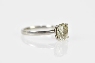 Lot 26 - An 18ct white gold brilliant cut diamond...