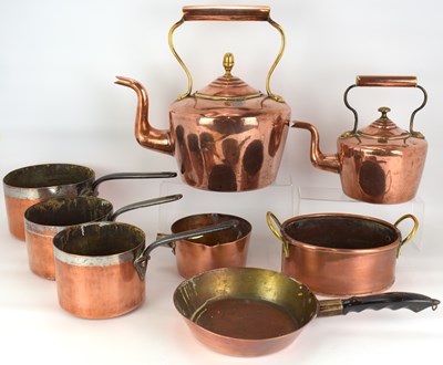 Lot 642 - Various items of 19th century and later copper...