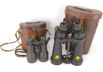 Lot 790 - Two pairs of binoculars comprising a pair of...