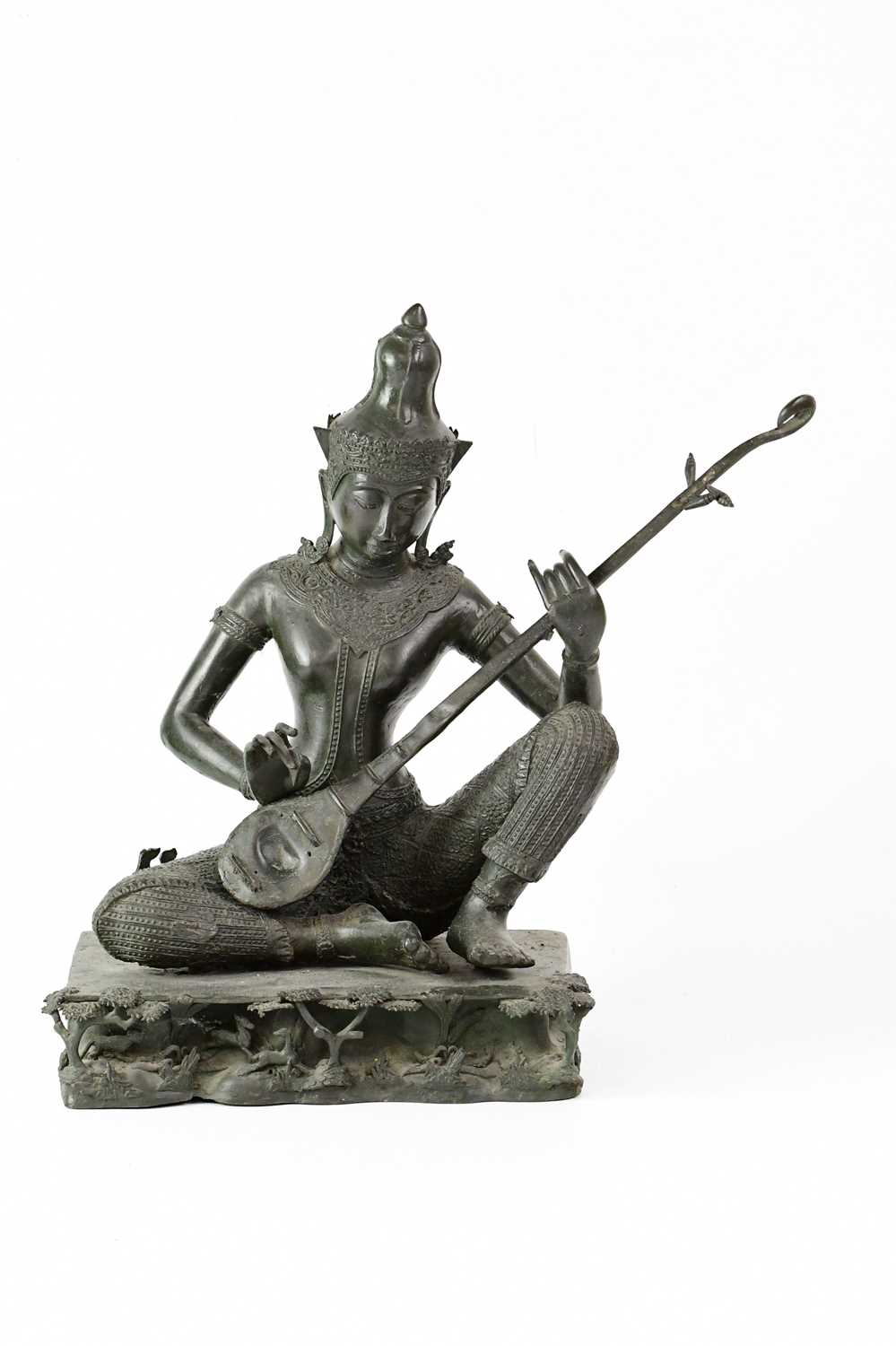 Lot 430 - A 19th century Thai Rattanakosin Saraswati...