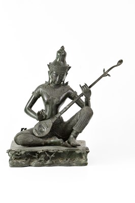 Lot 679 - A 19th century Thai Rattanakosin Saraswati...