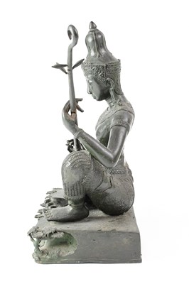 Lot 430 - A 19th century Thai Rattanakosin Saraswati...
