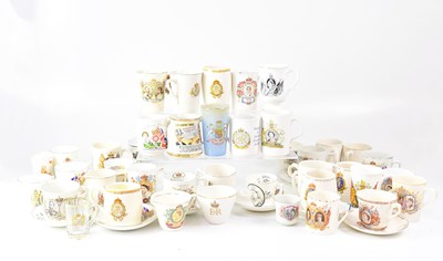 Lot 494 - A quantity of Coronation mugs, saucers and...